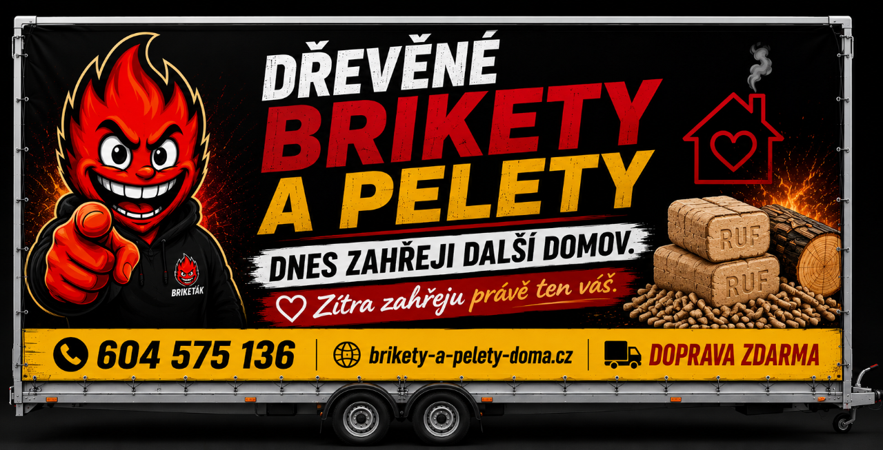Dřevěné brikety a pelety + doprava zdarma